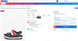  ! Sandale Copii CROKS Unisex Noi Nr 29-30 - imagine 5