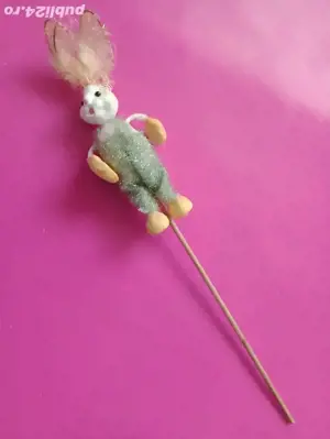 Jucărie iepuraș, pe băț, anii 80