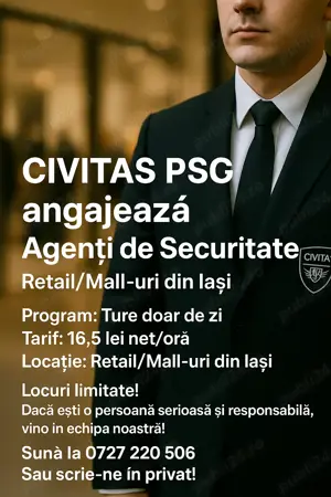 Agenti de securitate - obiective comerciale in Iasi - imagine 3