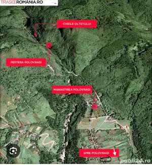 Teren de vânzare   4350 mp, Polovragi, zonă turistică deosebită - imagine 5