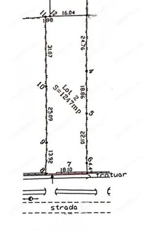 Bucovat- teren intravilan central - 1247 mp  - imagine 2 Bucovat- teren intravilan central - 1247 mp  - imagine 2