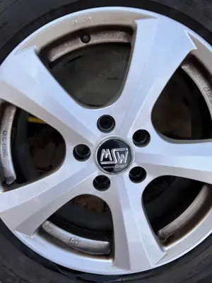 Jante aliaj MSW 19 W FULL SILVER 7X17 5x114,3 ET45
