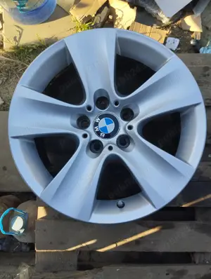 Jante aliaj 17 zoll originale BMW Seria 5 F10 / F11 Seria 6 F12 / F 13 cu senzori de presiune - imagine 2