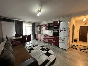 Apartament cu 3 camere mobilat si cu gradina proprie de 50mp in Giroc.