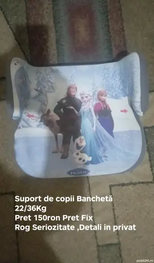 Suport De Copii Banchetă Pret 150ron