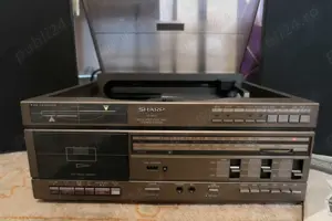 Combina Sharp VZ-1500H RadioCasetofon Pickup Automat Redare Disc Vinyl 2 Parti Vintage Retro - imagine 2