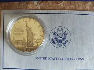 Moneda argint " Liberty Silver Dollar " 1986 - imagine 2