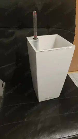 ghivece deosebite,   lechuza  , (14 x 14 x 26 cm), alb lucios