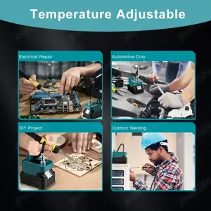 Stație de lipit fără fir pentru scule-Profesională - compatibilă cu bateriile Makita de 14.4V-18V  - imagine 5