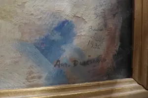 Aurel Diaconescu (1909-1991) Portret de fata 70 50cm Semnat 1936 Ulei pe carton - imagine 7