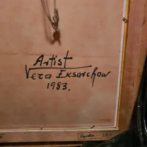 Pictura in ulei, pe panza- Vera Eksarchow- SUA - imagine 2