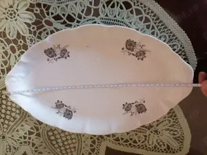 Set platouri porțelan ovale made in RSR vintage - 5 piese - imagine 2