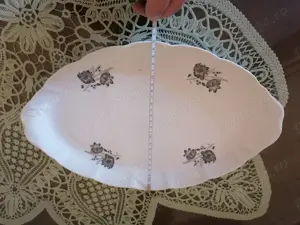 Set platouri porțelan ovale made in RSR vintage - 5 piese - imagine 3