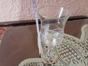 Set 33 de pahare cu picior din sticlă made in RSR vintage - imagine 2