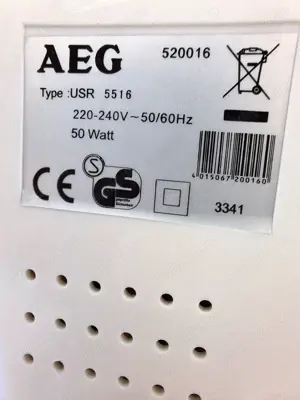 Masina curatare baie cuva cu ultrasunete AEG  Tipe USRR 5516 original Germany - imagine 4