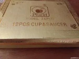 Cutie cu cești și farfurioare Made in Japan, anii 80 - imagine 2