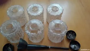 6 abajururi sticla, anii 80 - imagine 4