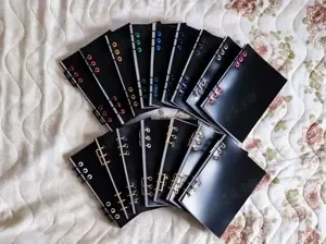 Caiete Mecanice A5 Negre cu Inel si Detalii Metalice Colorate