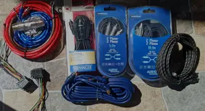 Cabluri RCA pt. tub de bass-subwoofer statie amplificator auto kit cabluri amplificator auto - imagine 3