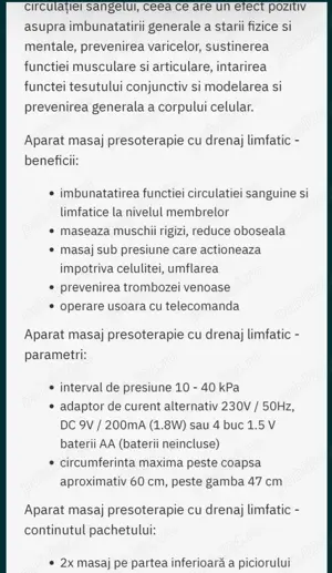 Aparat pentru drenaj limfatic si presopunctura  - imagine 5
