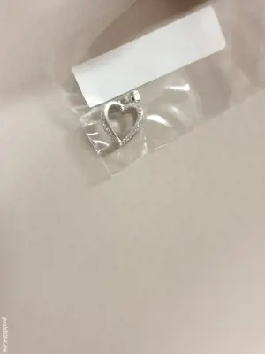 Pandantiv argint inima nou si cadou - imagine 2