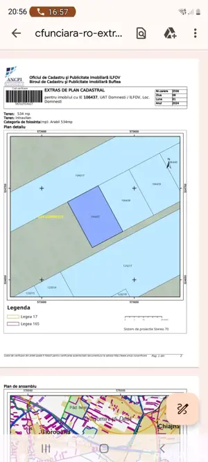 Teren intravilan de vanzare, Domnesti, Ilfov - 534 mp - imagine 2