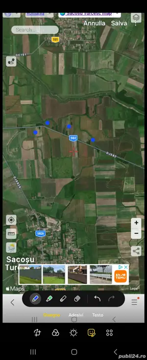 Vand teren extravilian agricol ,10.38 ha