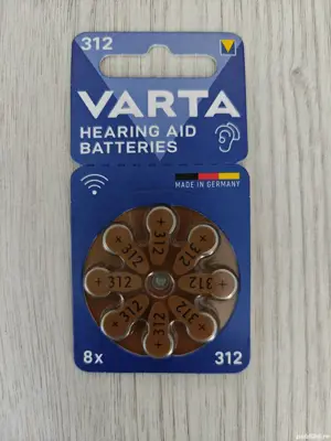 Baterii pentru aparat auditiv Varta 312