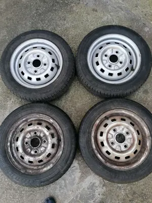 Jante Matiz cu cauciucuri 4 buc 155/65/13 