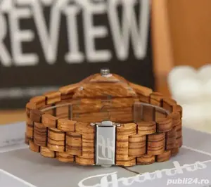 Ceas de lemn pentru bărbați