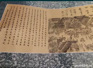Pergament de 5m reproducere dinastia Qing
