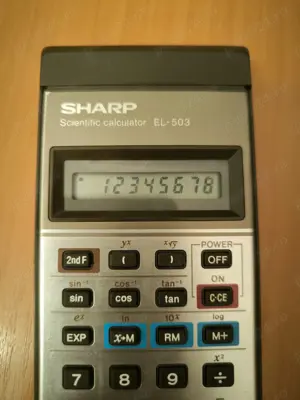 Calculator stiintific de buzunar Sharp EL-503 - imagine 2