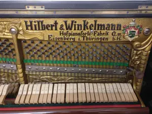 Pianina Hilbert Winkelmann placa bronz Germania - imagine 4