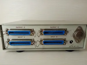 Switch pentru imprimante pe port paralel. Permite conectarea a 2 imprimante la 2 PC-uri. - imagine 2