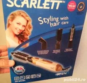 Set HairStilling Ondulator De Par cu Aer Cald  - imagine 4