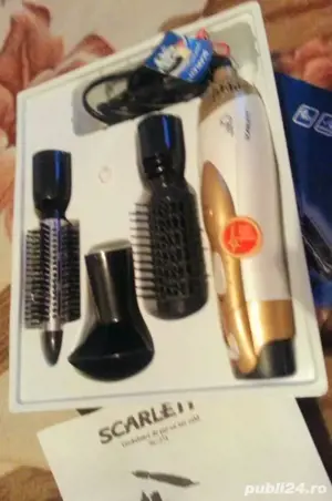 Set HairStilling Ondulator De Par cu Aer Cald  - imagine 2