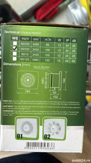 vand ventilator baie  - imagine 2