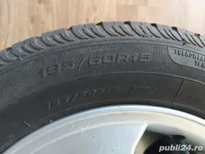 Jante Opel 4x100 R15 + Anvelope Vara Fulda  - imagine 5