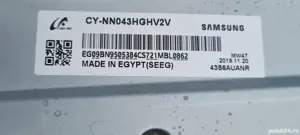 Samsung 43ru7102 bn94-14884r bn41-02703a bn44-00947  L43E7-RSM cy-nn043hghv2v  CSOT ST4251D01-1 - imagine 3