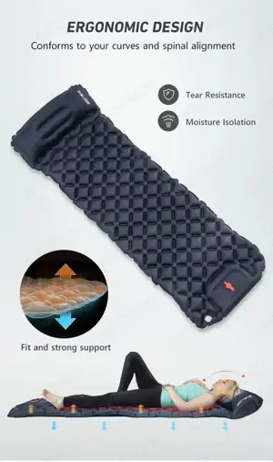 Saltea drumetie, munte, gonflabila, 590g