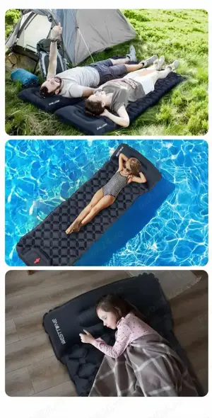 Saltea drumetie, munte, gonflabila, 590g - imagine 5