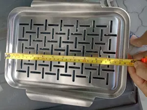 Platou din inox gratar legume, ciuperci, etc - imagine 2