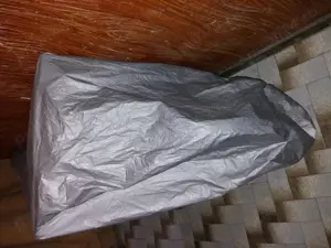 Prelata husa moto bicicleta scuter motocicleta L 230cmx130cm impermeabila Peva 4 inele de prindere f - imagine 4