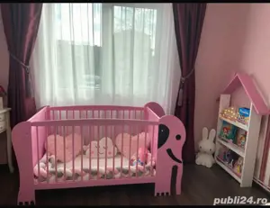 Patut bebe lemn masiv 