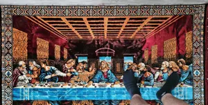 Carpetă de perete cu Cina cea de Taină - imagine 2