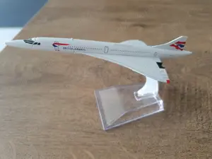 Macheta metalica de avion British Airways Concorde | Decoratie | Perfect pt cadou