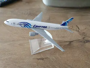 Macheta metalica de avion Egyptair | Decoratie | Perfect pt cadou