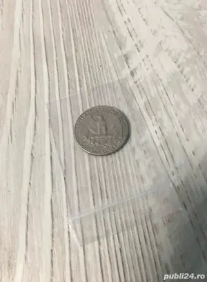 Moneda Quarter Dollar - SUA, an 1987, material din cupru - imagine 2