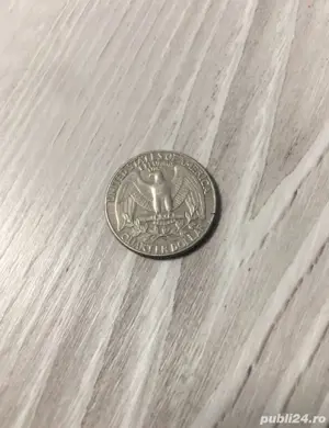 Moneda Quarter Dollar - SUA, an 1987, material din cupru - imagine 3