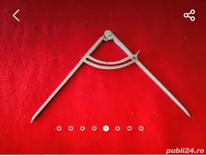 spingluri menghina, poansone hexagonale și pătrate,compas de trasat cromat cu plăcuțe Vidia  - imagine 5